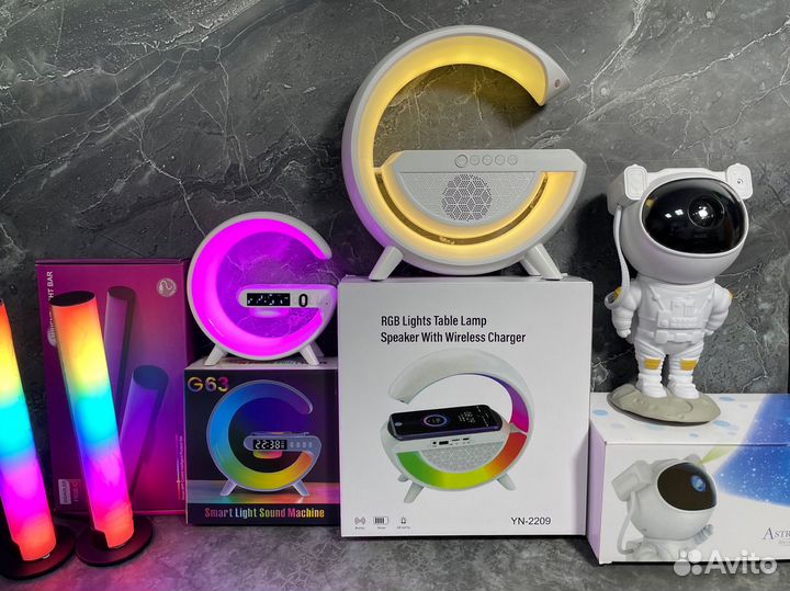 Светильник ночник настольный 4 в 1