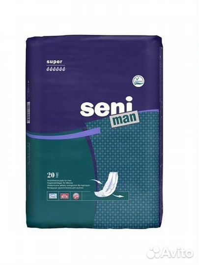 Прокладки уролог.мужские 800мл 20шт seni MAN Super