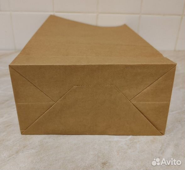 Крафт-пакеты бумажные 18х9х32 см