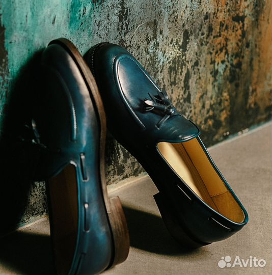 Лоферы мужские кожа