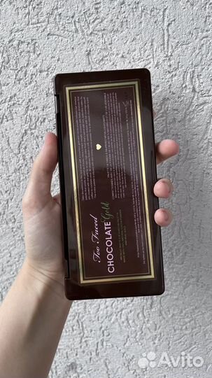 Палетка теней Too Faced chocolate gold