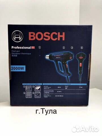 Фен строительный bosch