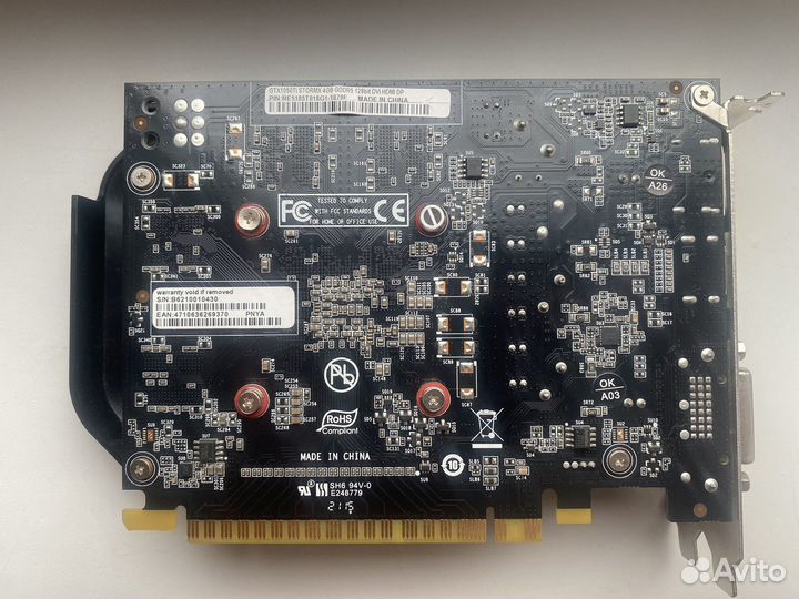 Видеокарта palit gtx 1050 ti 4gb