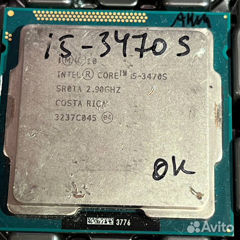 Процессор Intel Core i5 3470S LGA1155 4 ядра/ 4 пт купить в Санкт ...