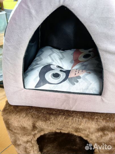 Домик для кошки с когтеточкой