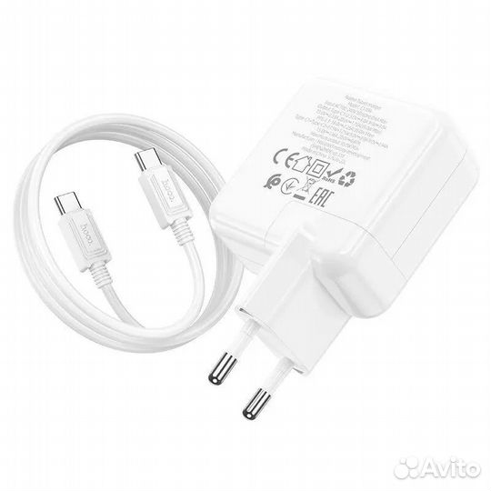 Быстрая зарядка 35 Ватт Hoco C110A +кабель Type-C