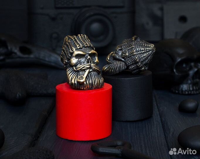 Большая бусина для темляка «Морской волк»