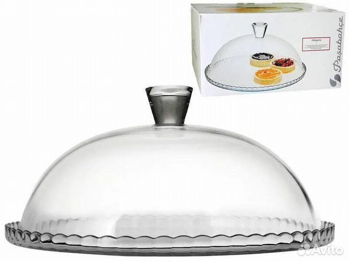 Три тортовницы Pasabahce 32 см