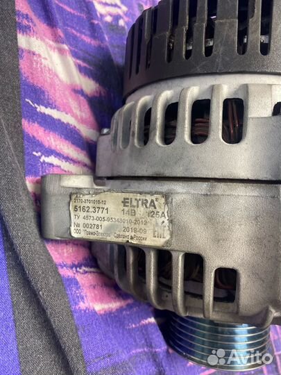 Генератор на priora 125а