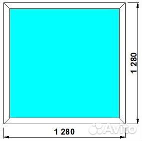 Окно (без открывания) 1280*1280мм