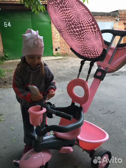 Трехколёсный велосипед для девочки