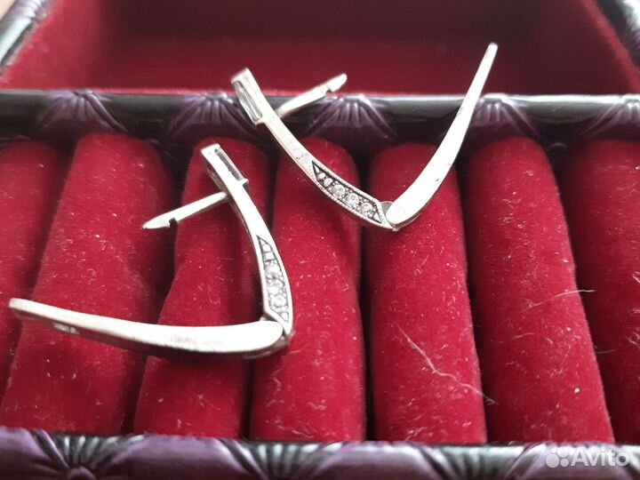 Серьги серебро 925пр