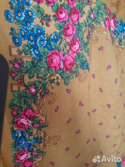 Павловопосадский платок шерсть