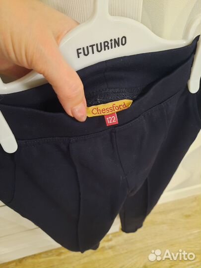 Брюки для девочки 122 темно-синие Chessford