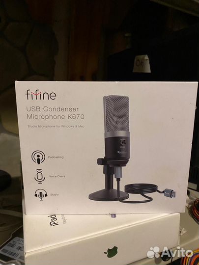 USB микрофон fifine K670 новый в упаковке
