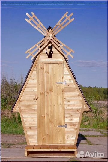 Уличный туалет с декором лсв 892
