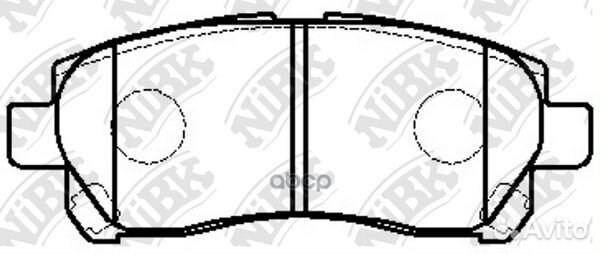 Колодки тормозные дисковые перед PN1832 NiBK
