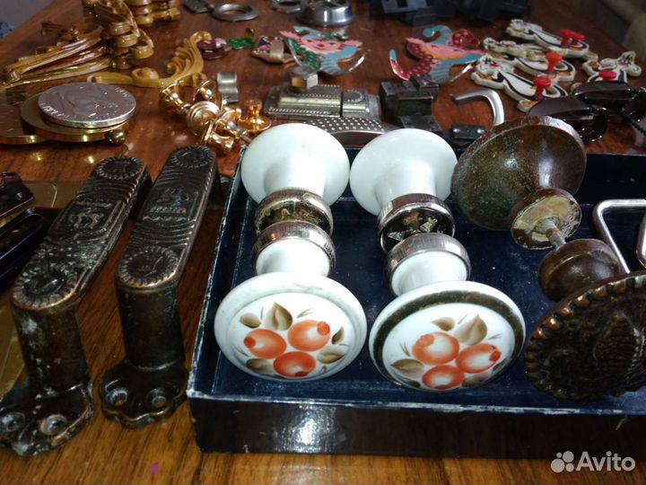 Ручки, звонок, цепочка дверная новая СССР