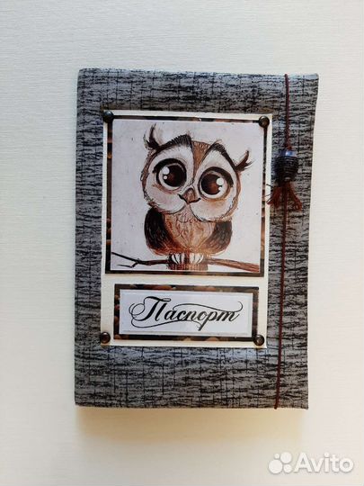 Обложка на паспорт мягкая из ткани