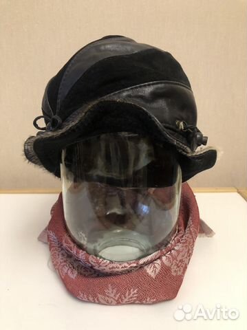 Кожаная женская шляпа