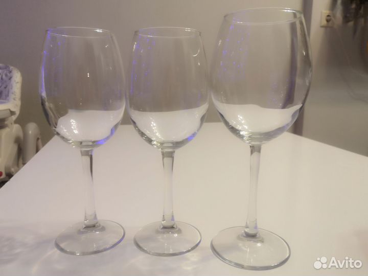 Фужеры бокалы для вина 36 шт для мартини 23 шт