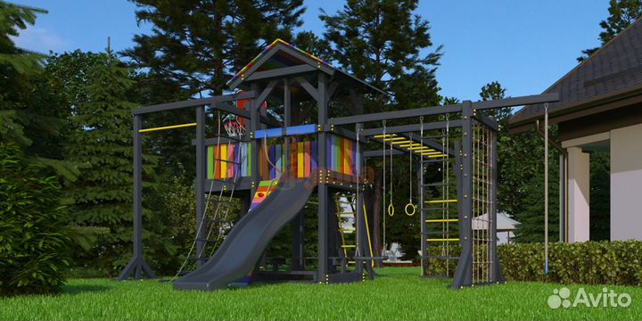 Детская площадка Савушка 2 (Black Edition)