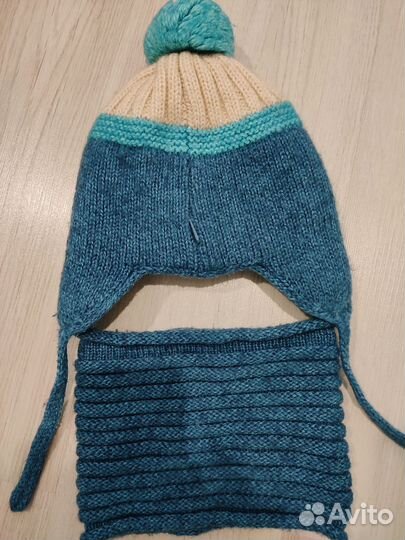 Комплект шапка и снуд для мальчика