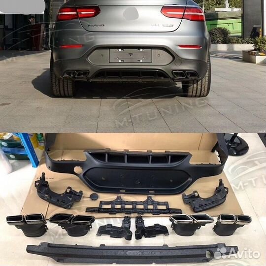 Диффузор AMG63 Mercedes GLC Х253 Купе