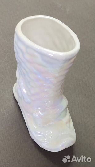 Фарфор СССР сапожок карандашница винтаж