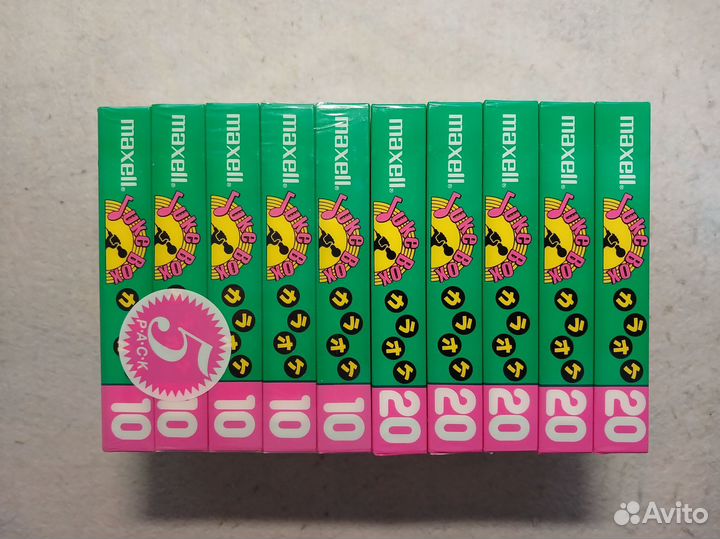 Аудиокассеты maxell JB 10 и 20