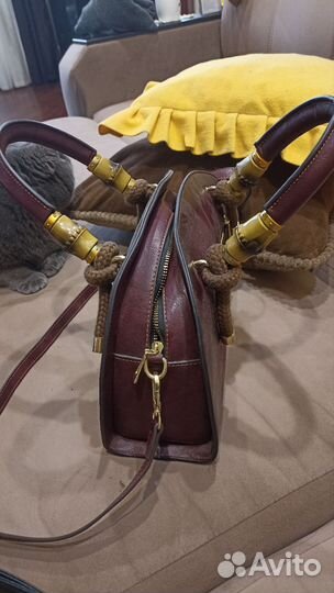 Сумка натуральная кожа коричневая