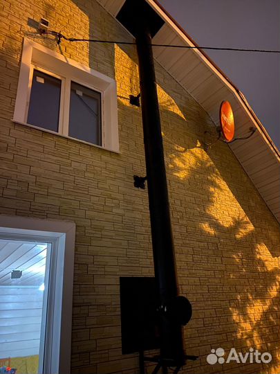 Монтаж печи Kratki Koza K9 с дымоходом Magma