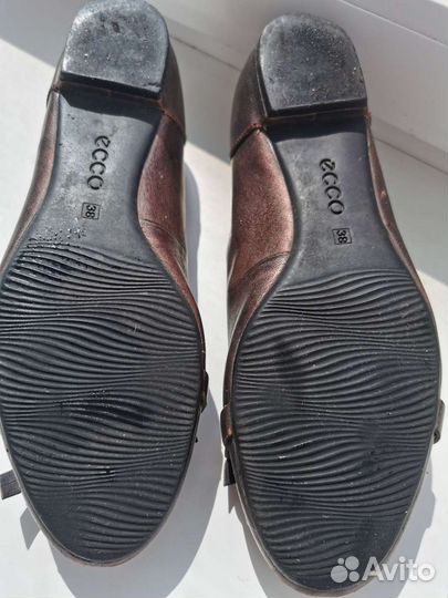 Туфли балетки ecco 38