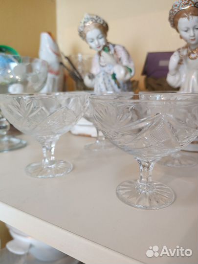 Креманки хрусталь и конфетница СССР