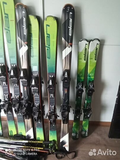 Горные лыжи и борды комплектами