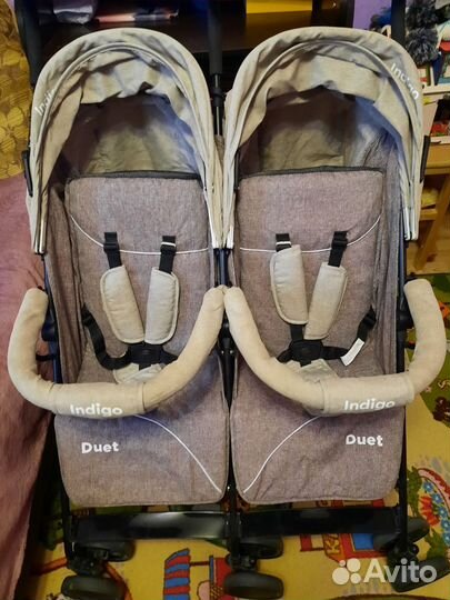 Прогулочная коляска трость для двойни