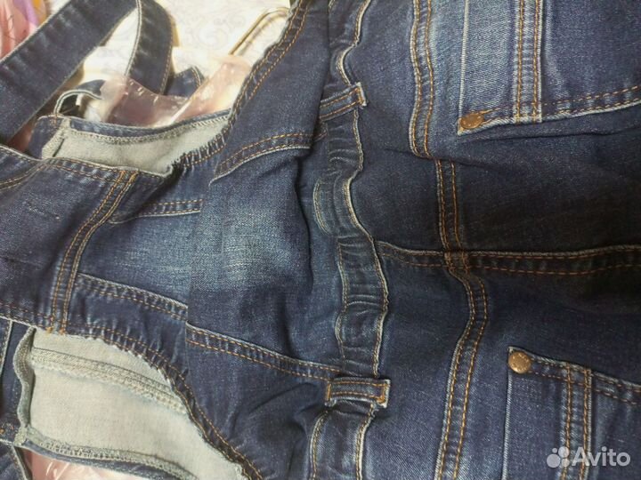 Комбез джинсовый женский