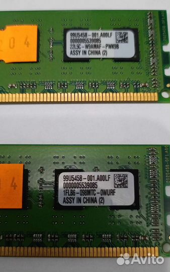 Оперативная память Kingstone ddr3 4gb