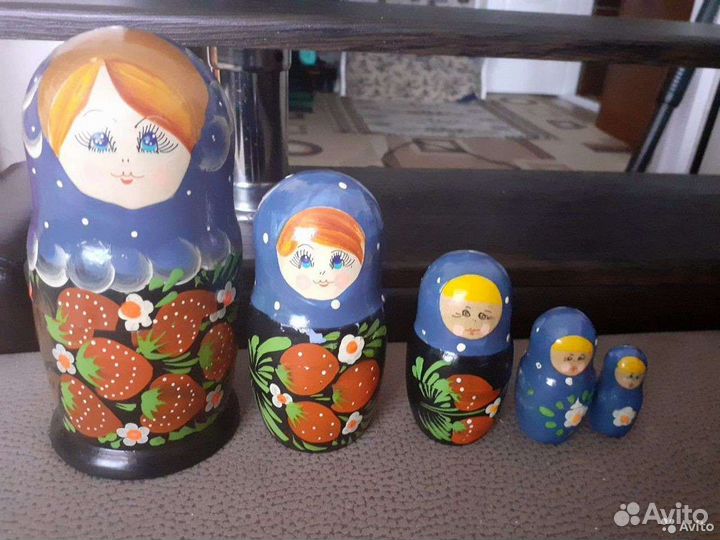 Матрешки русские набором 5шт