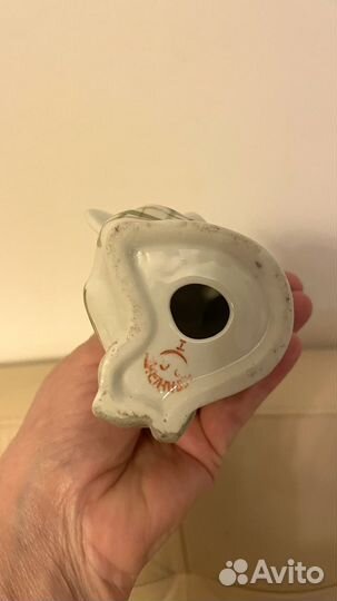 Винтажная статуэтка из фарфора Бандуристка