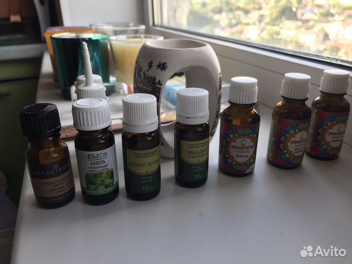 Арома-набор: свечи, аромавоск, аромалампа, масла