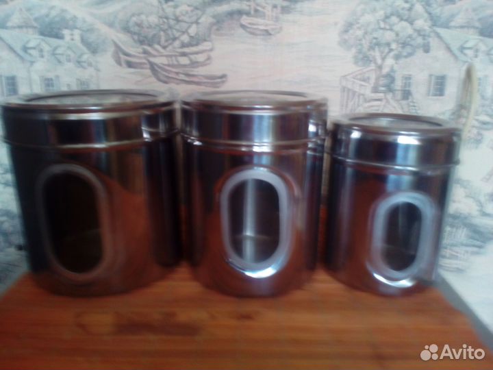 Емкость из нержавейки для хранения круп и сыпучих