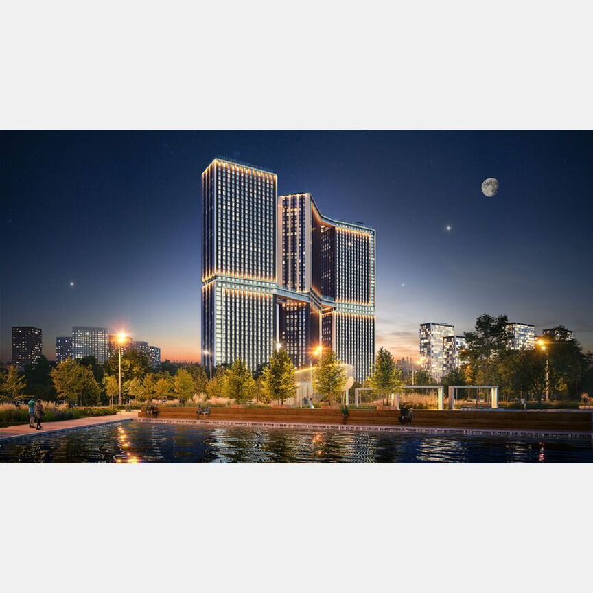 2-к. квартира, 67,3 м², 26/50 эт.