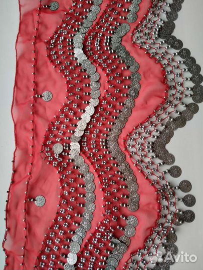 Пояс (платок) с монистами для восточных танцев