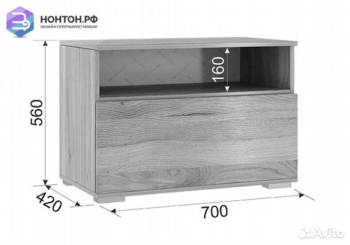 Тумба Лайк 22.01 дуб мария