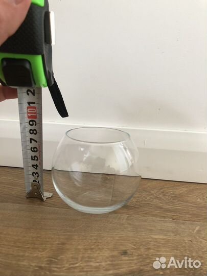 Ваза шар стеклянная