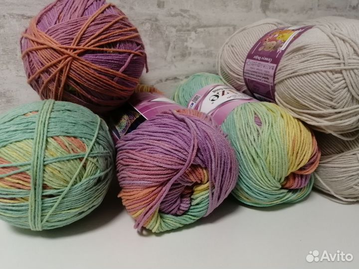 Пряжа нитки для вязания хлопок