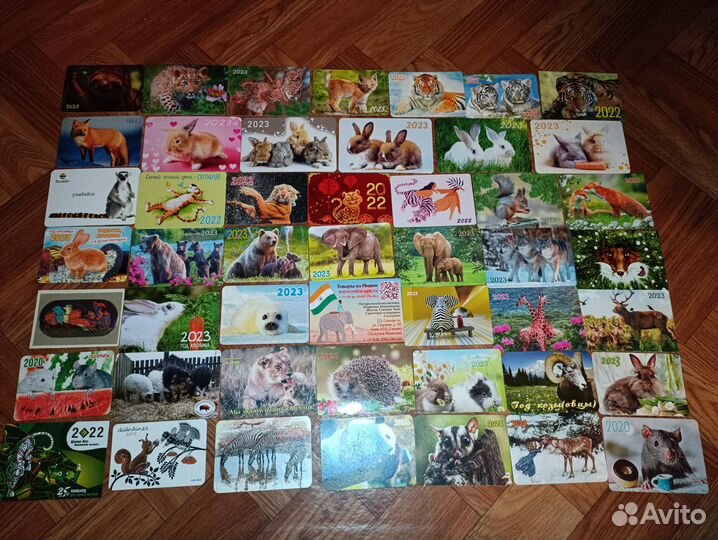 Календарики- животные, птицы