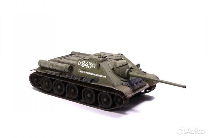 Готовая модель сау су-85 1/35