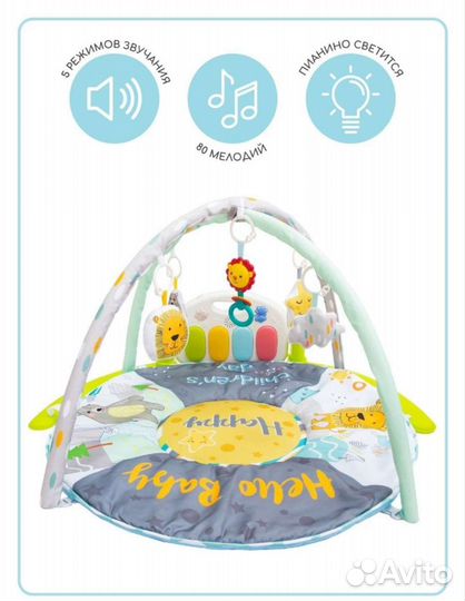 Развивающий коврик с пианино
